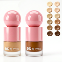 Fabricant de cosmétiques OEM, vente en gros de produits de maquillage, fond de teint liquide personnalisé à étiquette privée, imperméable et couvrant à 100%