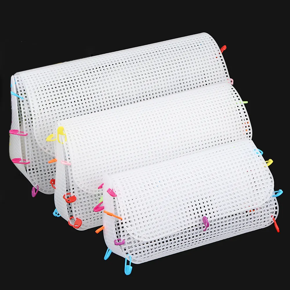 1Pc S M L Maat Mesh Plastic Canvas Vellen Geweven Zak Mesh Kruissteek Mesh Vellen Voor Borduurgaren Knutselen Gebreide