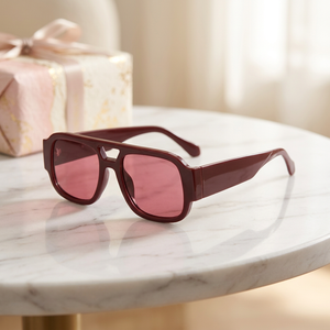 Lunettes de soleil tendance à double pont en PC, protection UV, durables, pour hommes et femmes, idéales pour l'extérieur – Nouveauté 2026 - Product Image 4