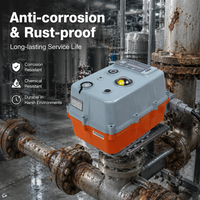 Vanne à boisseau sphérique électrique intelligente à commande marche/arrêt haute vitesse, antidéflagrante, OEM, TCN-40N-N22-B3S-AC24V-25S