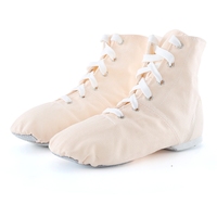 Chaussures de danse jazz en toile à lacets, style high top, pour la pratique professionnelle de la danse classique et folklorique.