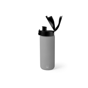 Bouteille thermique de sport grise 0,75 L avec bouchon hermétique - Product Image 1