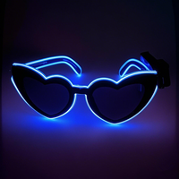 Vente flash Lunettes de fête LED Fil lumineux néon Style rave Lunettes clignotantes pour Noël Fête de remise de diplôme Ramadan Saint-Valentin Jouets