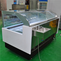 Prix usine De Crème Glacée de Yaourt Vitrine