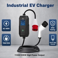 Écran de 2,8 pouces avec courant réglable de 5 mètres, 7 mètres, 10 mètres, chargeur EV portable