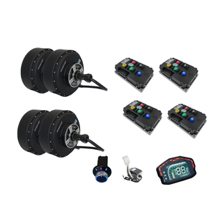 มอเตอร์ล้อรถยนต์ QS273 4WD 12000 วัตต์ 70H V3 มอเตอร์ฮับ BLDC แบบไร้แปรงถ่าน พร้อมชุดควบคุม 96V และคันเร่ง DNR รุ่นใหม่ - Product Image 1