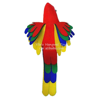 Vente en gros usine, pas cher, jouet en peluche perroquet rembourré de 7 pouces, poupée animale en peluche pour machine à grue