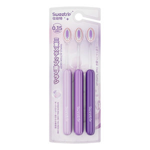 Brosse à dents Sweetrip Triple Action Nettoyage en profondeur Poils doux Manuelle pour adultes Violette - Product Image 5
