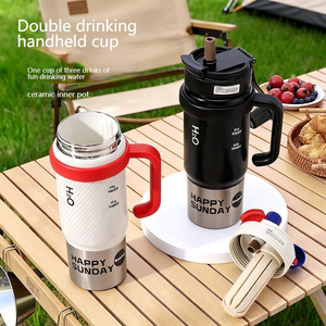 Termo de Acero Inoxidable 316 con Revestimiento Interior de Cerámica de Alta Calidad, para Automóvil, Uso en Fiestas, Aislamiento Térmico de 12 a 24 Horas, Gran Capacidad - Product Image 1