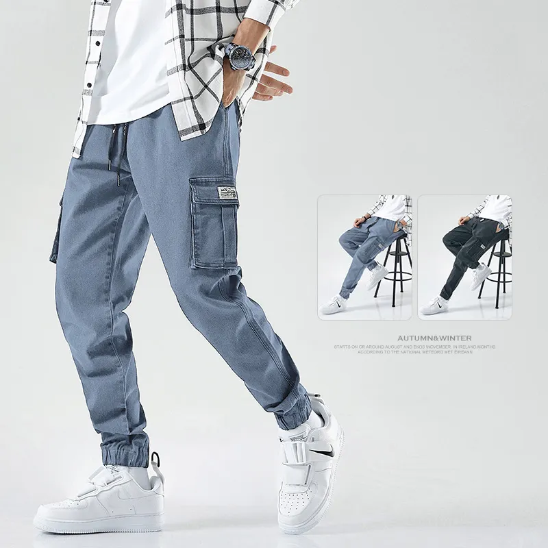 New Design Mens Baggy Chino Trousers Pants Plus Size Trousers Big and Tall Man's Casual Wearing Cargo Jeans