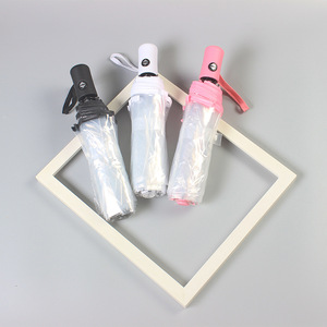 <span class=keywords><strong>Parapluie</strong></span> <span class=keywords><strong>transparent</strong></span> pliable automatique à trois sections, personnalisable avec logo publicitaire, fournisseur d'usine - Product Image 5
