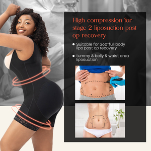 Fajas Colombianas en gros pour <span class=keywords><strong>femme</strong></span>, post-partum, post-chirurgie (niveau 2), gaine amincissante et sculptante - Product Image 3