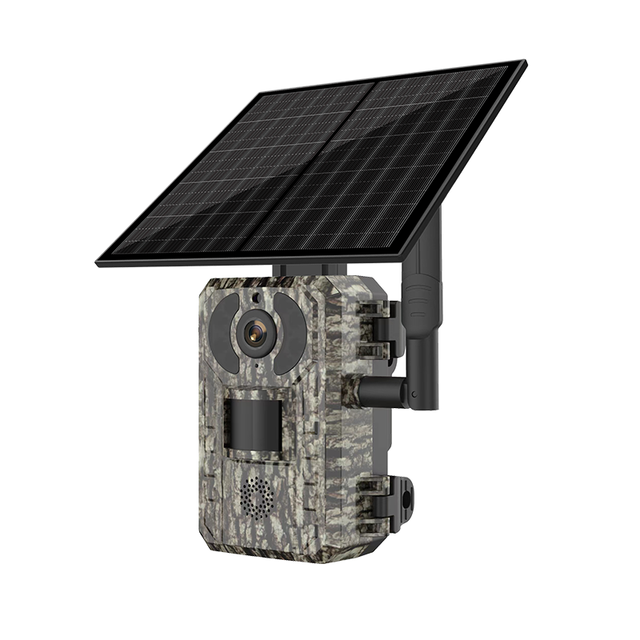4MP 4G Hunting Camera 6W Solar Panel Recharging Wildlife Sensitive AI Human Detection 0.6S Fast Alarm Waterproof Outdoor Camera
