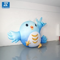 Sculpture d'oiseau de dessin animé gonflable personnalisée en usine mascotte gonflable grand modèle animal publicitaire gonflable
