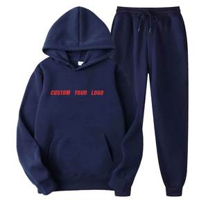 Sudadera con Capucha de Algodón 100% Tejido Grueso Transpirable Antiencogimiento con Estampado para Hombre, Chándal de Otoño Tallas Grandes con Logo Frontal y Cuello Redondo - Product Image 1