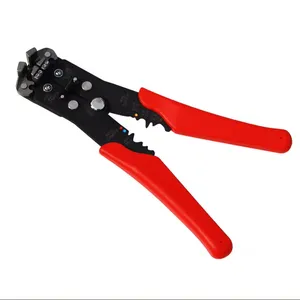 PP/TPR Handle Material Black Finish 8" Multi Function Crimping Tools Wire Stripping Pliers