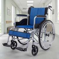 Chaise de mobilité pliable avec siège en maille respirante, poids léger de 13,1 kg, roue arrière de 24 pouces, roue avant de 7 pouces, largeur pliée de 27 cm