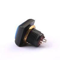 Toowei al aire libre todos los colores 12mm 2 pines cuadrado momentáneo impermeable botón 2A 220V IP67 CE RoHS interruptor de botón
