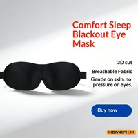 Masque de sommeil respirant 3D réglable, bloque la lumière, permet la circulation de l'air pour les yeux, unisexe, ajustement confortable, utilisation quatre saisons