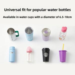 High Elastic Silicone Water Cup Collar Universal Portable Lanyard Handle Strap for Beverage Bottles <b>Rubber</b> <b>Products</b> - Product Image 2