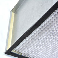 Nouveau filtre HEPA H13 H14 à haute capacité d'absorption de poussière, média en papier de fibre de verre, filtre en boîte, efficacité de filtration de 99,99 %
