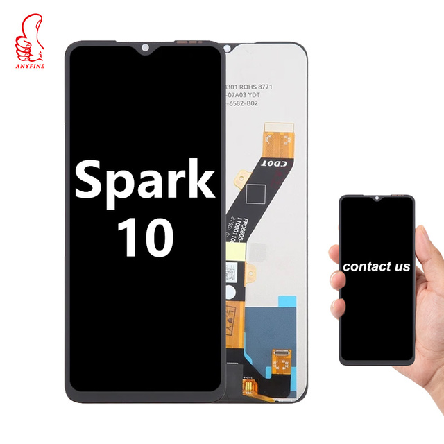 Factory Wholesale Incell LCD Display for Tecno Spark 10 Complete Touch Screen Mobile Repair Spare Parts