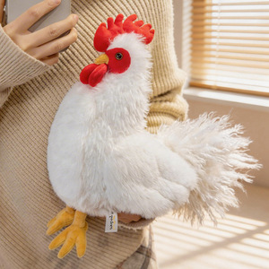Juguete de Peluche Realista de Aves de Corral: Gallina, Gallo, Pavo. Peluche Suave, Muñeco de Confort para Niños, Decoración del Hogar, Regalo. - Product Image 5