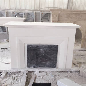 精炼石材供应现代室内装饰火鸡白色石灰石石材壁炉环绕 - Product Image 2