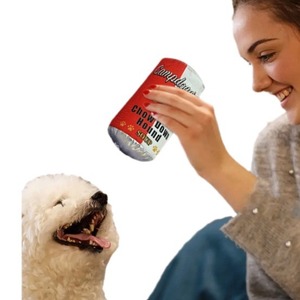 Plush Cylindrical Sound-Making Toy For <b>Dogs</b> And Cats Red And <b>Light</b> Green Outdoor Play - Product Image 5