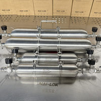 Nai-Lok Raccord rapide d'instrumentation haute pression 3000 psi en alliage C22, Vanne de raccordement rapide à montage sur panneau 1/4 FNPT