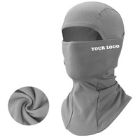 Masque de ski de couleur à 1 trou avec logo personnalisé pour hommes et femmes Masque de ski d'hiver Cagoule en molleton unisexe
