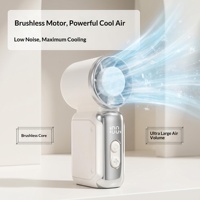 Ventilateur électrique portatif miniature rechargeable, ventilateur personnel pour voiture et usage extérieur