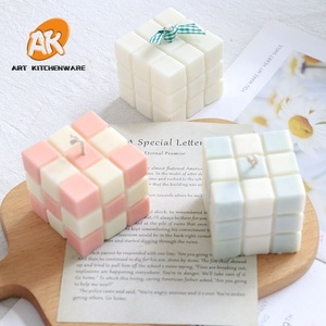 AK 3D Cube Ball แม่พิมพ์เทียนซิลิโคนแม่พิมพ์เพชร<span class=keywords><strong>ก้อน</strong></span>เดียวซิลิโคนสำหรับ DIY เทียนหอมระเหยยิปซั่ม - Product Image 5