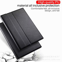 Casing ponsel kulit PU dengan Keyboard, casing penutup pelindung Tablet bahan kulit PU, casing Keyboard untuk ponsel Samsung Galaxy Tab S7 S8 Plus S7FE