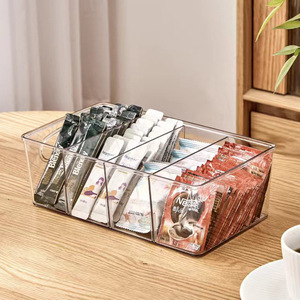 Kapaklı DS1888 kozmetik saklama kutusu çekmece makyaj organizatör plastik çay poşeti bölünmüş depolama organizatör konteyner kutusu - Product Image 4