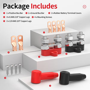 80A重型电源螺柱48VDC双向接线端子，用于RV船的Din导轨M10铜电池母线 - Product Image 5