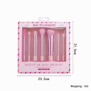 <span class=keywords><strong>New</strong></span> Chất lượng cao bán buôn sang trọng Vegan Logo màu hồng nhãn hiệu riêng thực sự chuyên nghiệp kỹ thuật Make up trang điểm bàn chải Bộ - Product Image 6