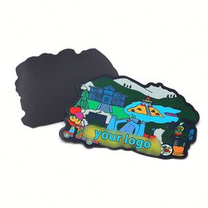 Personalized Paper <b>Fridge</b> Magnet With Logo Printing Durable Thin Magnetic Decoration for Refrigerator - Product Image 2
