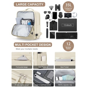 Sac à dos de voyage respirant personnalisé OEM ODM, couleur au choix, en nylon de haute qualité, avec sangle pour bagage, pour le <span class=keywords><strong>travail</strong></span>, les voyages et l'usage quotidien - Product Image 3