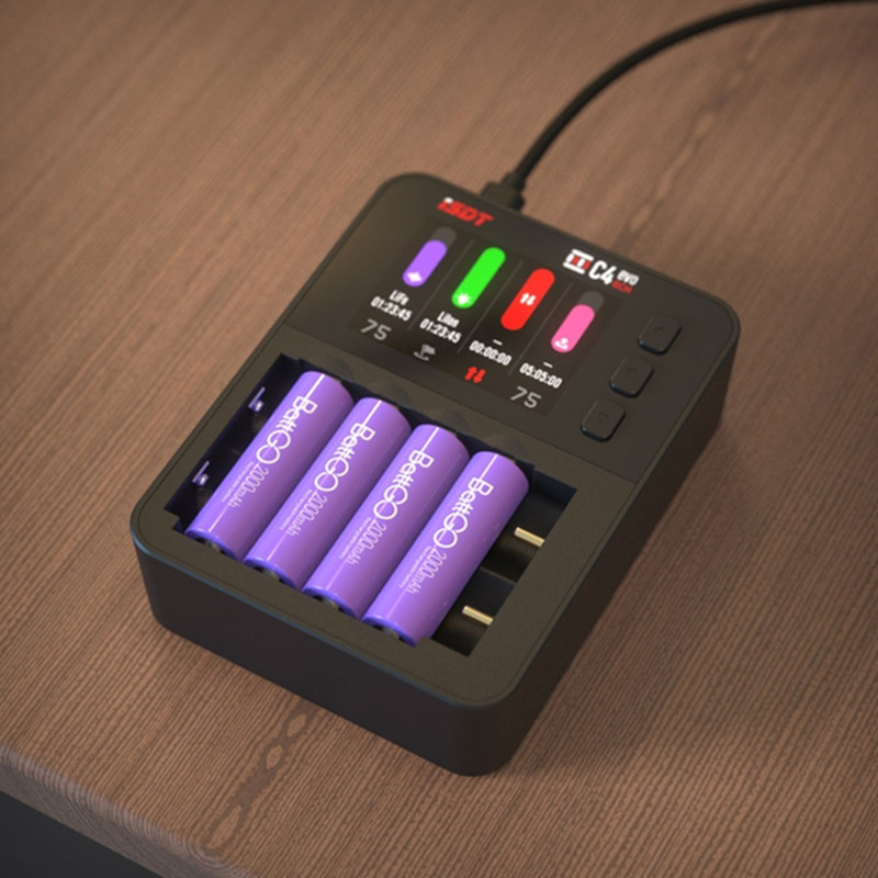ISDT C4 EVO 36W 6チャンネルバッテリー充電器 USBタイプC出力