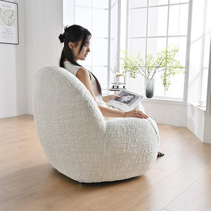 เก้าอี้โซฟาสไตล์มินิมอลอิตาลี เก้าอี้นวมเดี่ยวแบบนุ่มสำหรับห้องนั่งเล่นหรือระเบียง สไตล์ดีไซเนอร์ - Product Image 1