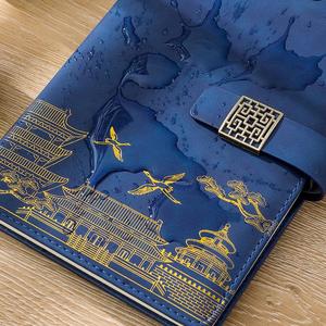 Juego de cuadernos A5 con logotipo personalizado de tendencia <span class=keywords><strong>nacional</strong></span>, caja de regalo de seguro comercial personalizada de estilo chino elegante, cuadernos al por mayor - Product Image 4