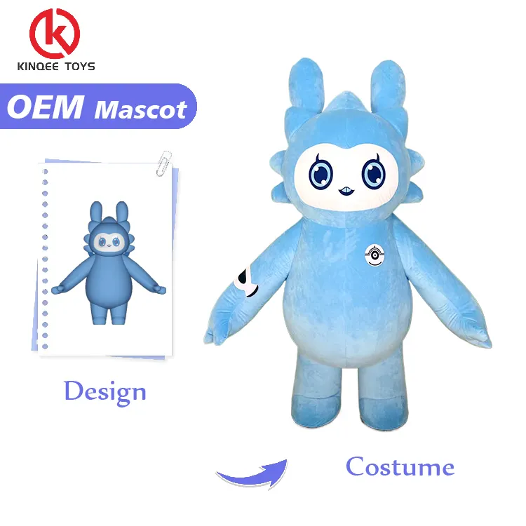 Kinqee a buon mercato su misura coniglietto mascotte costume personaggio dei cartoni animati di alta qualità coniglio mascotte costumi per adulti