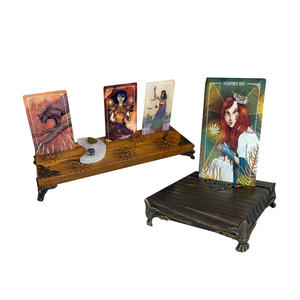 Support de carte de <span class=keywords><strong>tarot</strong></span> en bois-Fournitures de sorcellerie, accessoires de <span class=keywords><strong>tarot</strong></span>, petit étui de carte de <span class=keywords><strong>tarot</strong></span>-Affichez votre <span class=keywords><strong>tirage</strong></span> quotidien de cartes - Product Image 1