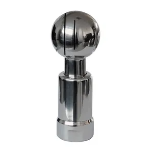 CIP Rotary Spray Ball Tank Cleaning Nozzle Threaded Cleaning Ball 360 Degree Spray Stainless Steel 304 Water Sliver Clean