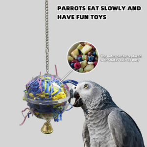 Interactieve voerbal voor papegaaien, klein vogelspeelgoed, accessoires - Product Image 1