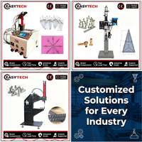 Mesin Rivet Otomatis Pneumatik Hidrolik Easytech OEM 2026 untuk Pengumpanan Lembaran Logam dan Pengencang PEM Self Clinching
