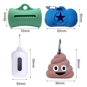 Luxury Customised Logo Waterproof Pet Silicone <strong>Dog</strong> Waste Bags Dispenser Case Poop Poo Bag Holder - Product Image 2