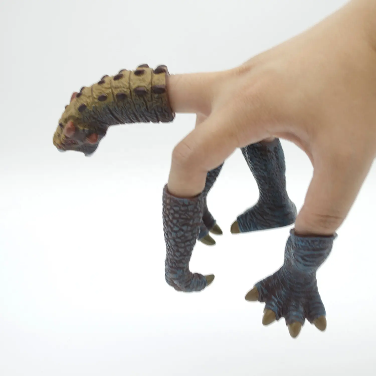 Dinosaurier Finger puppe Spielzeug Vorschule lernen winzige Hand Finger puppe <span class=keywords><strong>Hände</strong></span> & Füße 5 verschiedene Handpuppen für Kinder