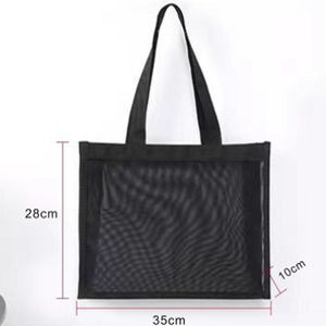 ถุงตาข่ายชายหาด-ถุงช้อปปิ้งตาข่ายใสน้ำหนักเบาสำหรับสระว่ายน้ำการเดินทางและร้านขายของชำกระเป๋าถือแบบนำกลับมาใช้ใหม่ได้ - Product Image 4